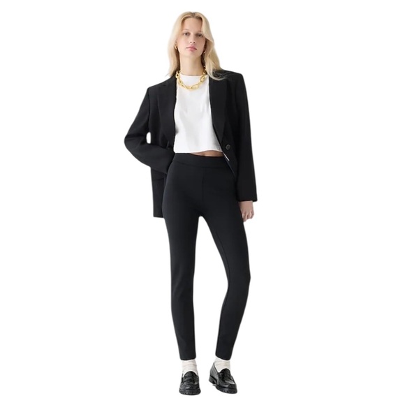NWT J.Crew Pixie Pant in‎ Stretch Ponte. Black - Picture 1 of 7
